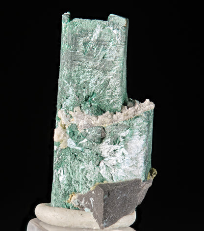 Malachite Ps. after Azurite with Duftite