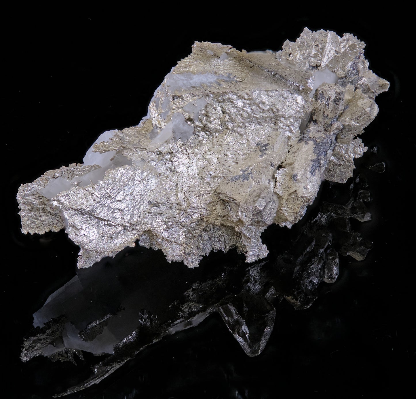 Silver with Calcite
