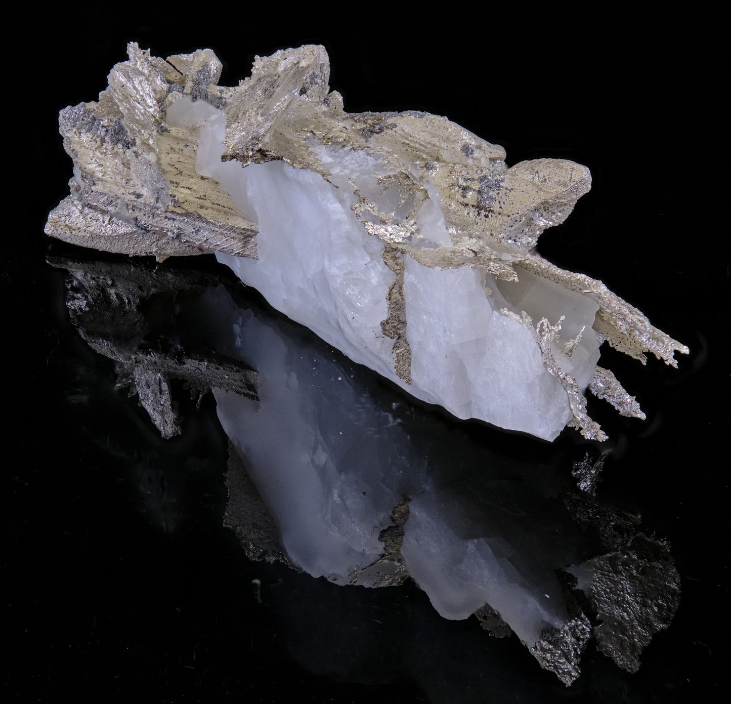 Silver with Calcite