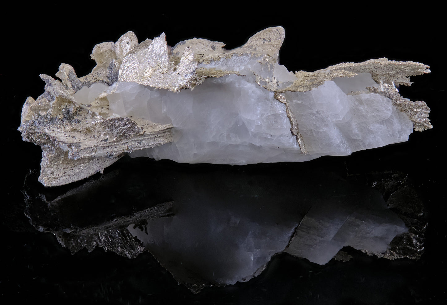 Silver with Calcite