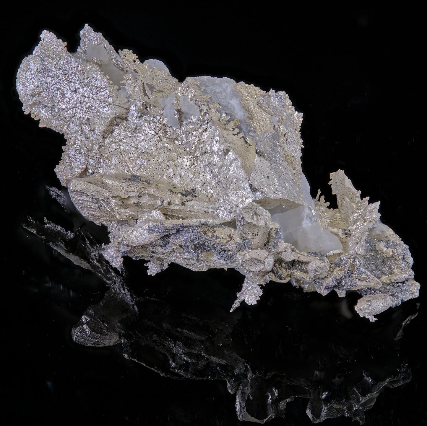 Silver with Calcite