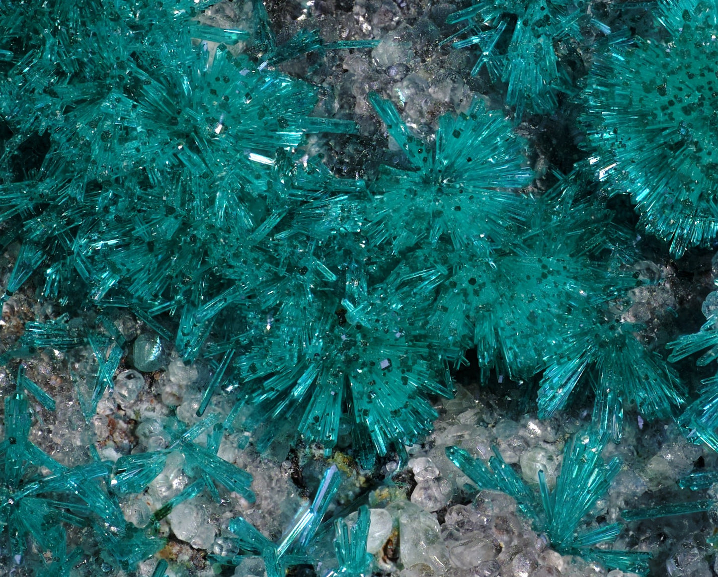 Dioptase with Chrysocolla and Apophyllite