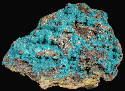 Dioptase with Chalcedony and Quartz