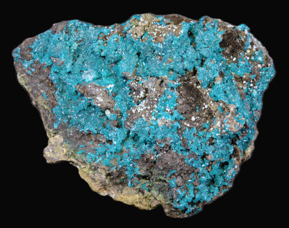 Dioptase with Chalcedony and Quartz