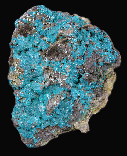 Dioptase with Chalcedony and Quartz