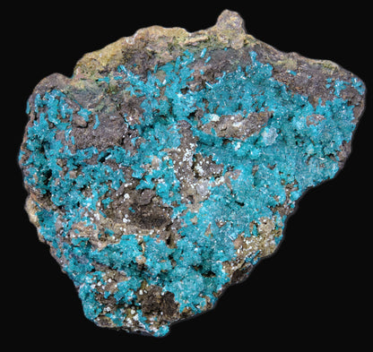 Dioptase with Chalcedony and Quartz