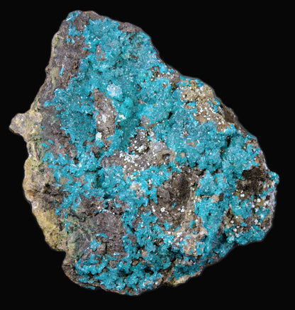 Dioptase with Chalcedony and Quartz