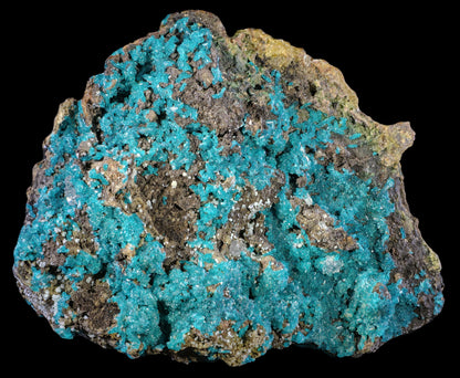 Dioptase with Chalcedony and Quartz