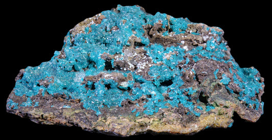 Dioptase with Chalcedony and Quartz