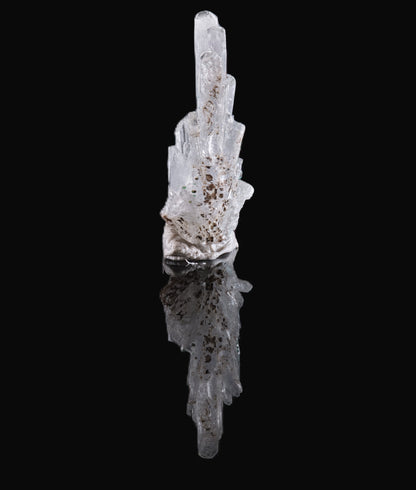 Baryte with Malachite