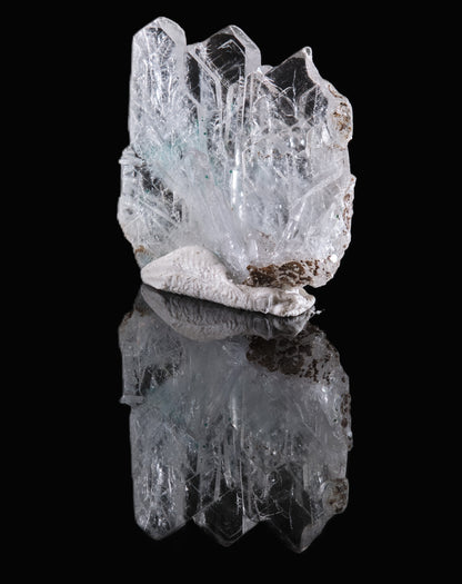 Baryte with Malachite