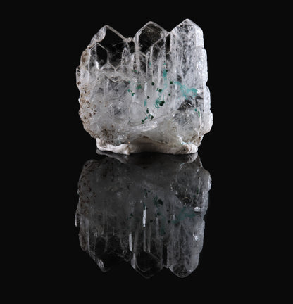 Baryte with Malachite