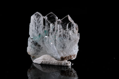 Baryte with Malachite