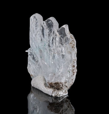 Baryte with Malachite