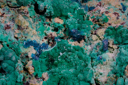 Spangolite with Malachite