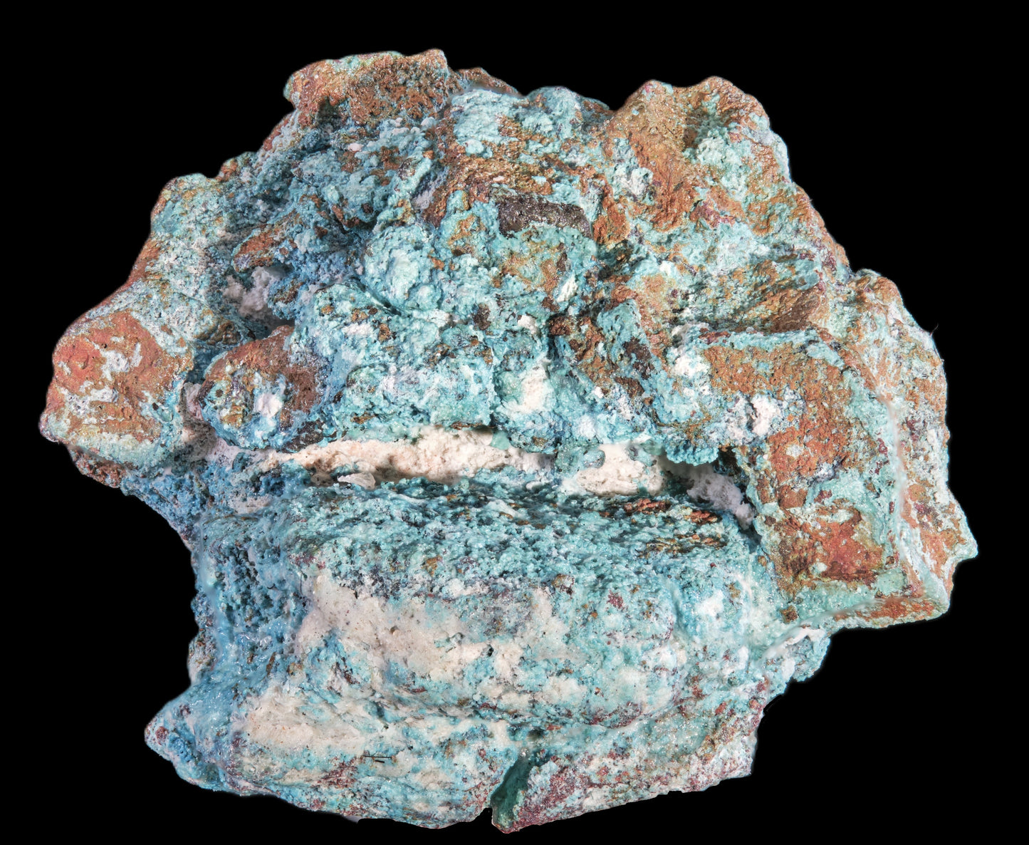 Copper Ps. After Aragonite with Chrysocolla