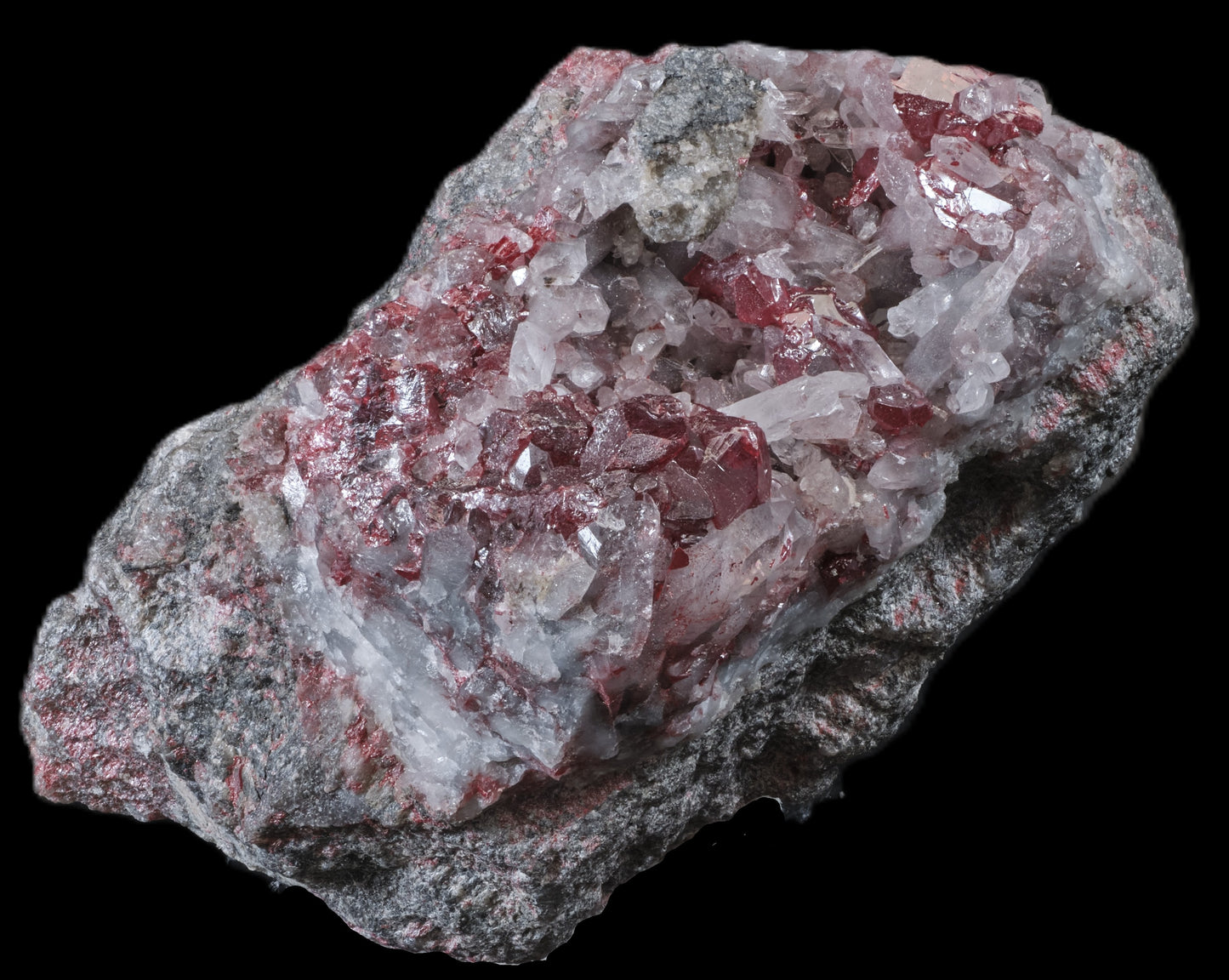 Cinnabar with Quartz