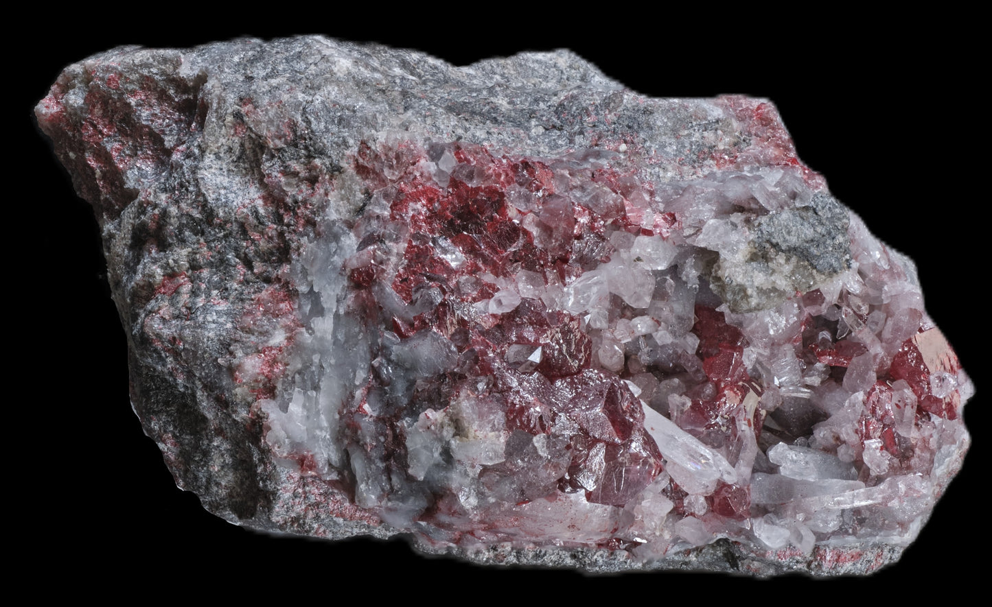 Cinnabar with Quartz