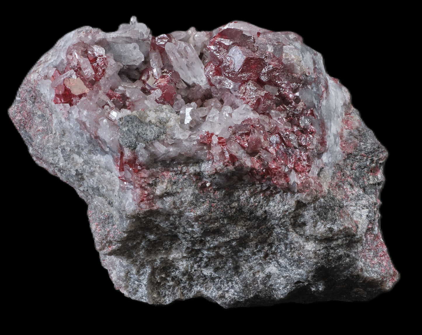 Cinnabar with Quartz