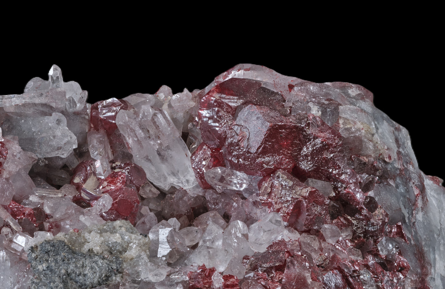 Cinnabar with Quartz