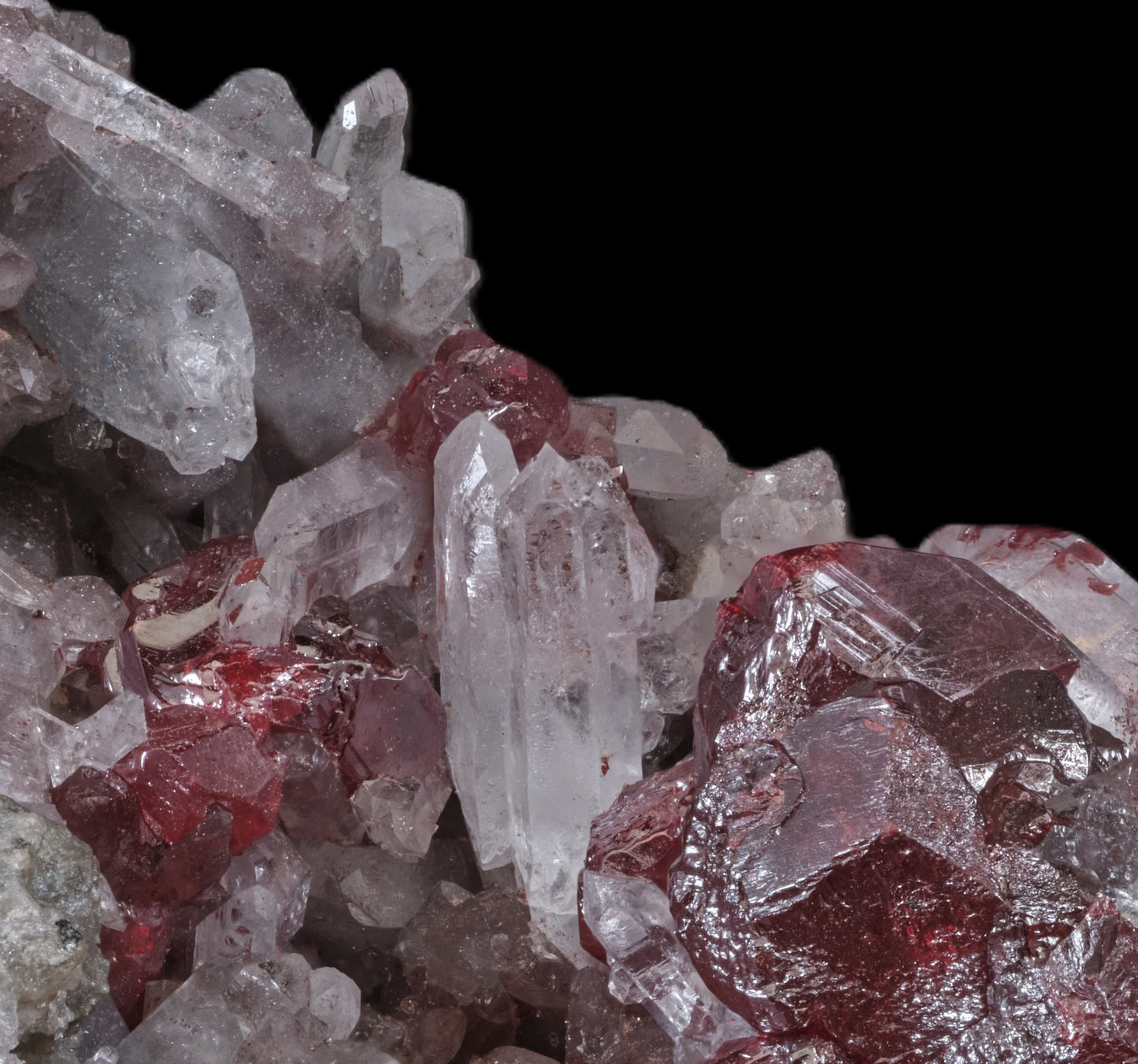 Cinnabar with Quartz