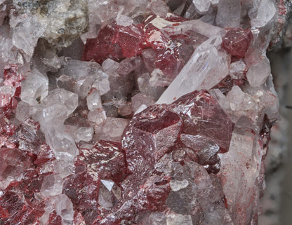 Cinnabar with Quartz