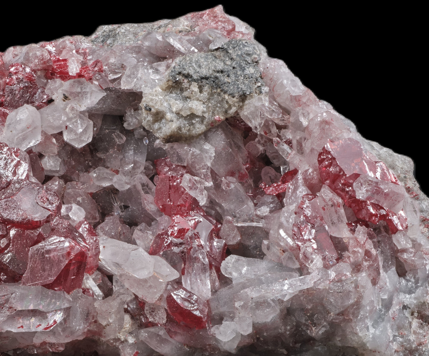 Cinnabar with Quartz