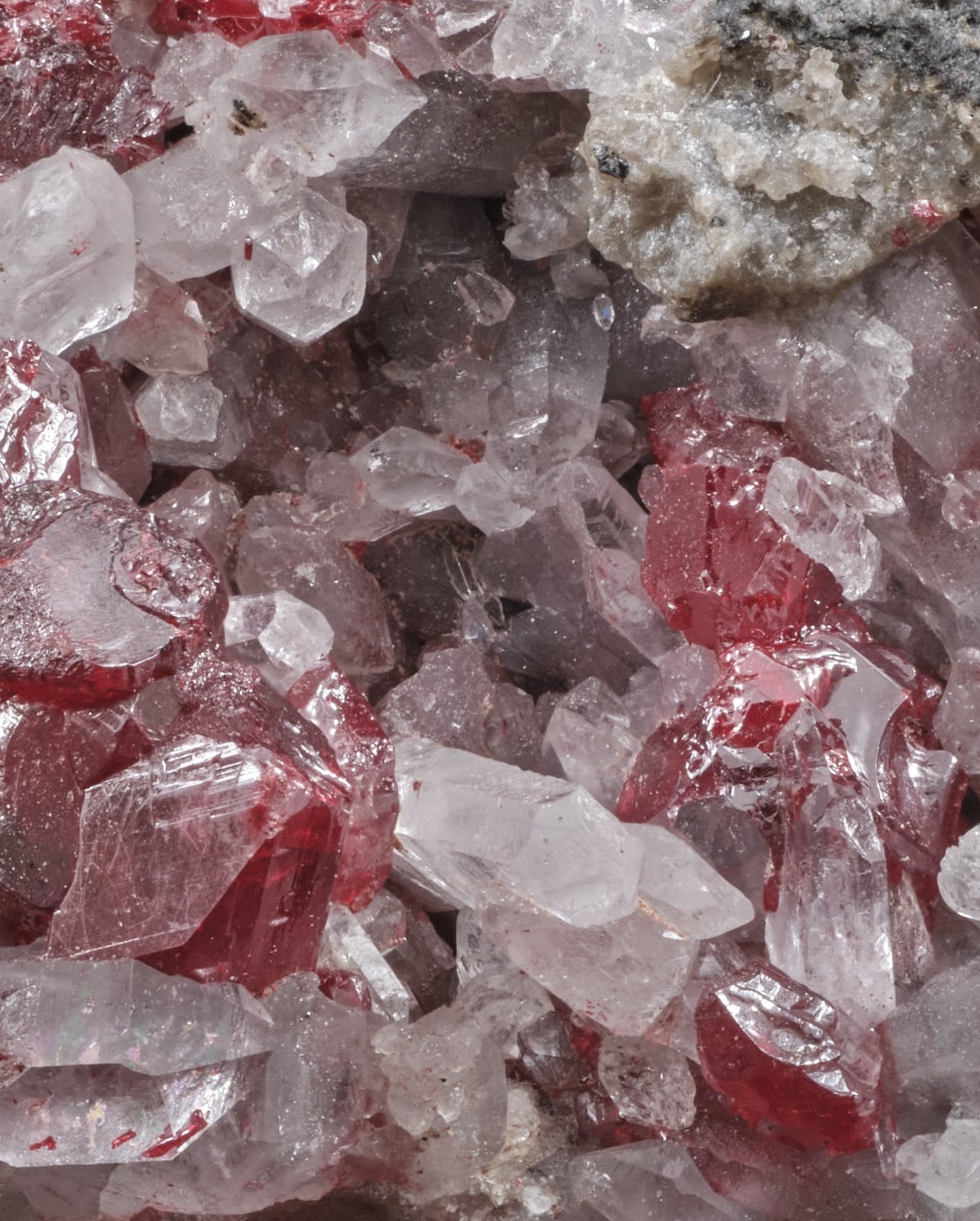 Cinnabar with Quartz