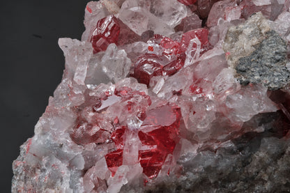 Cinnabar with Quartz
