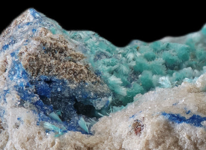 Dioptase with Kinoite and Apophyllite