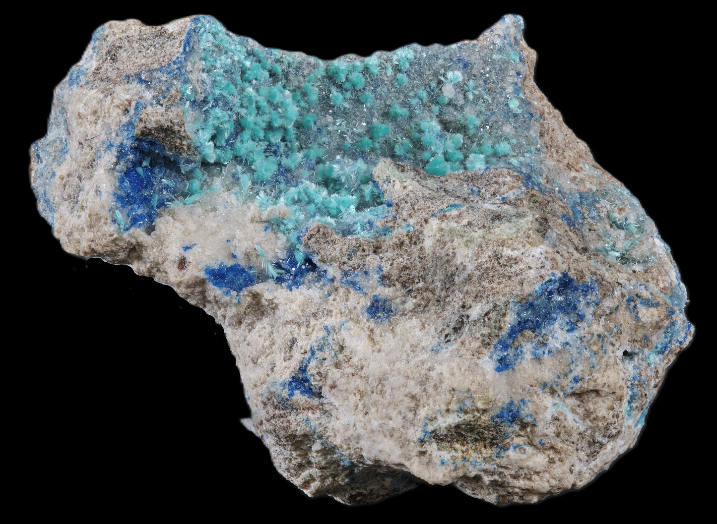 Dioptase with Kinoite and Apophyllite