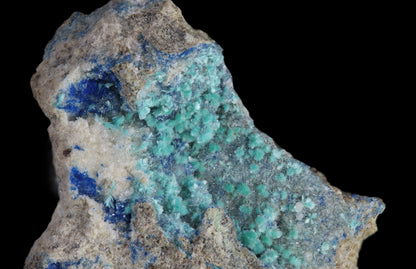 Dioptase with Kinoite and Apophyllite