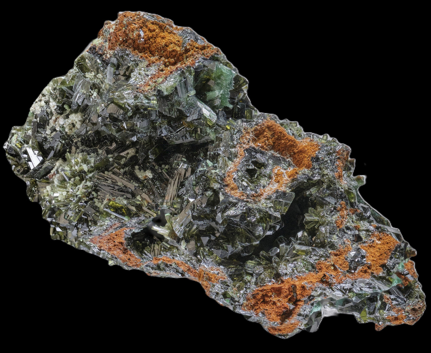 Olivenite with Malachite