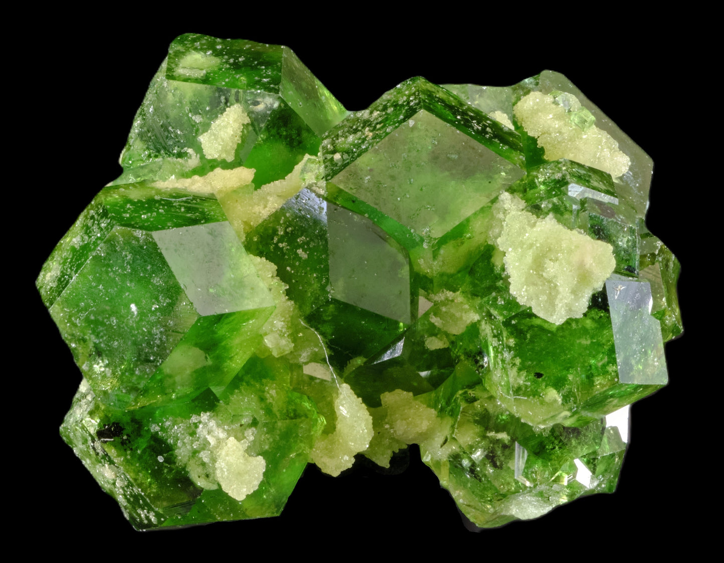 Garnet (var. Chromian Grossular) with Vesuvianite