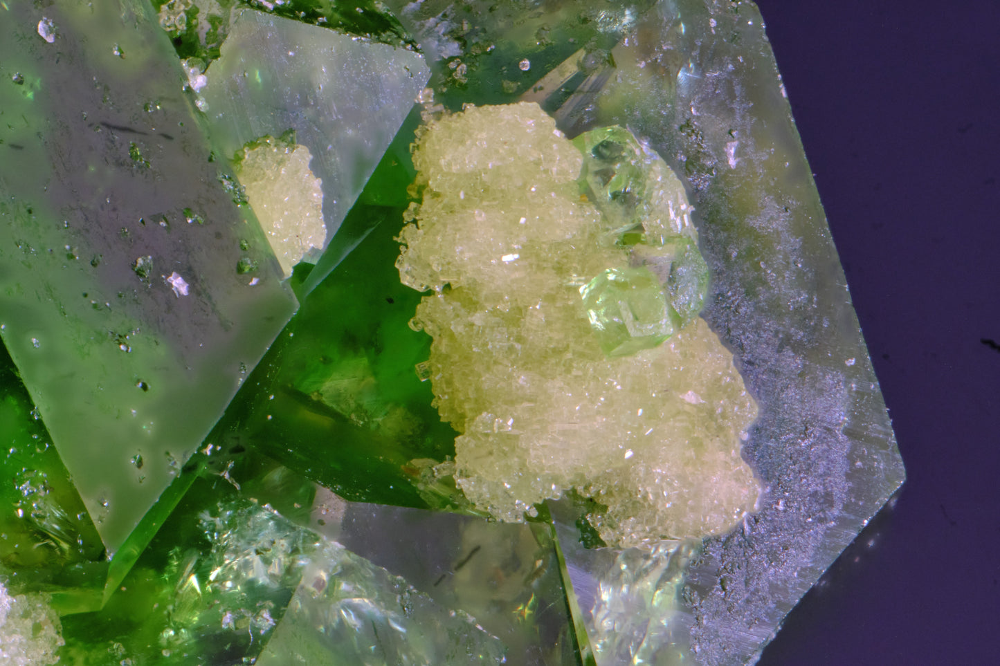 Garnet (var. Chromian Grossular) with Vesuvianite