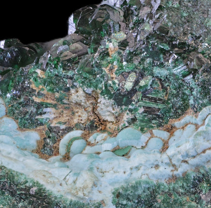 Malachite (Primary and as Ps. After Cuprite) and Chrysocolla