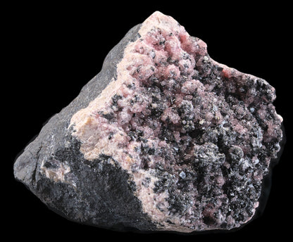 Rhodochrosite on Manganite