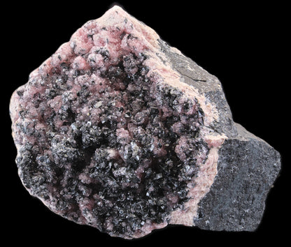 Rhodochrosite on Manganite