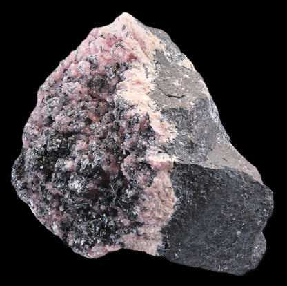 Rhodochrosite on Manganite