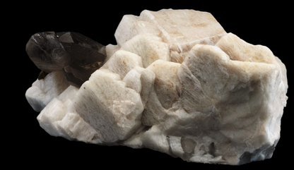 Smoky Quartz on Perthitic