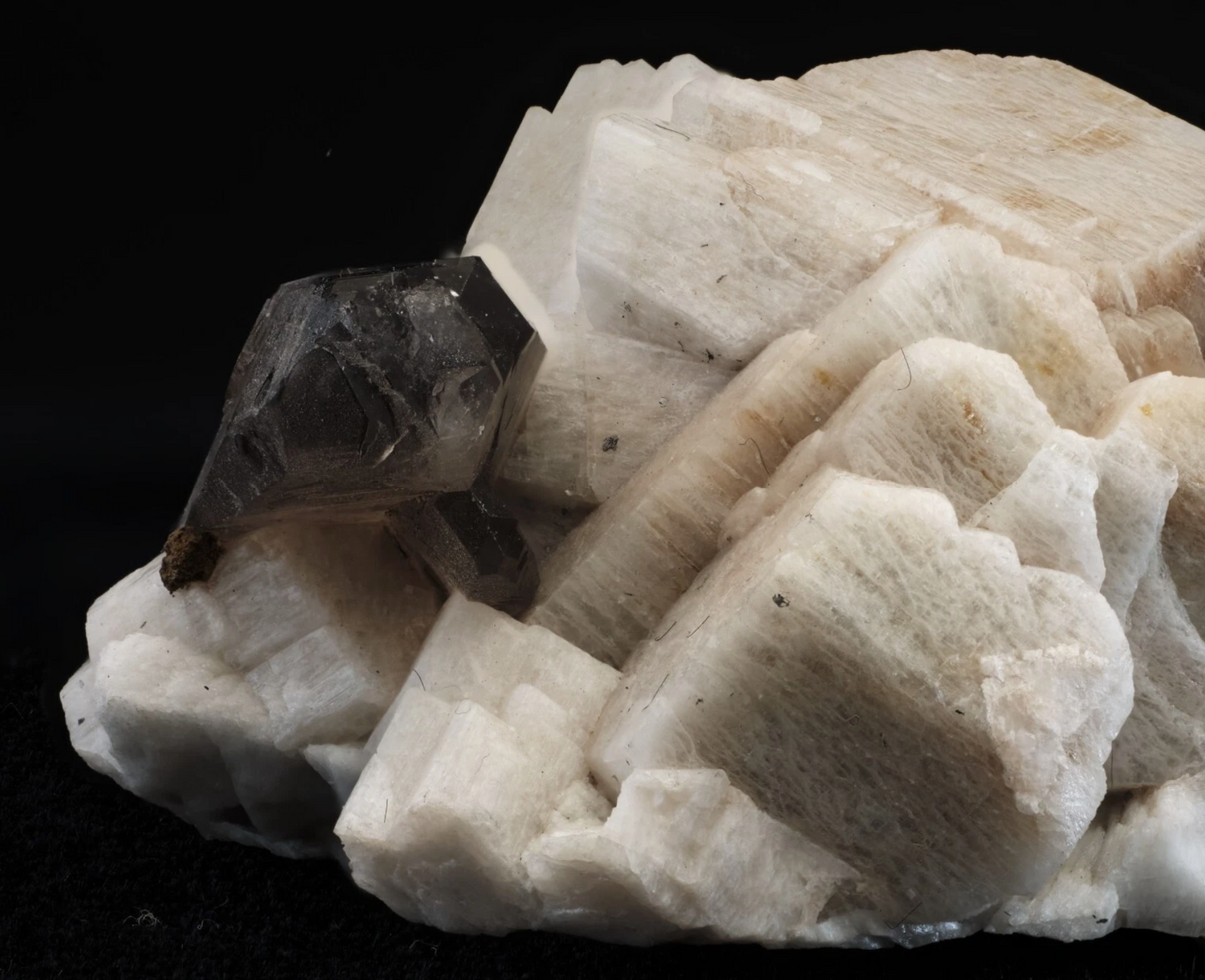 Smoky Quartz on Perthitic