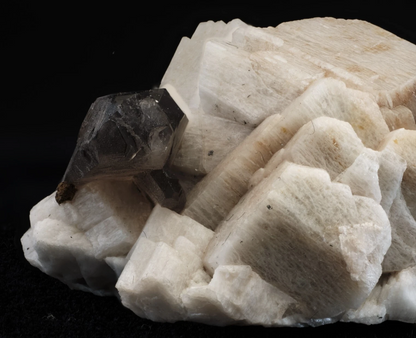 Smoky Quartz on Perthitic