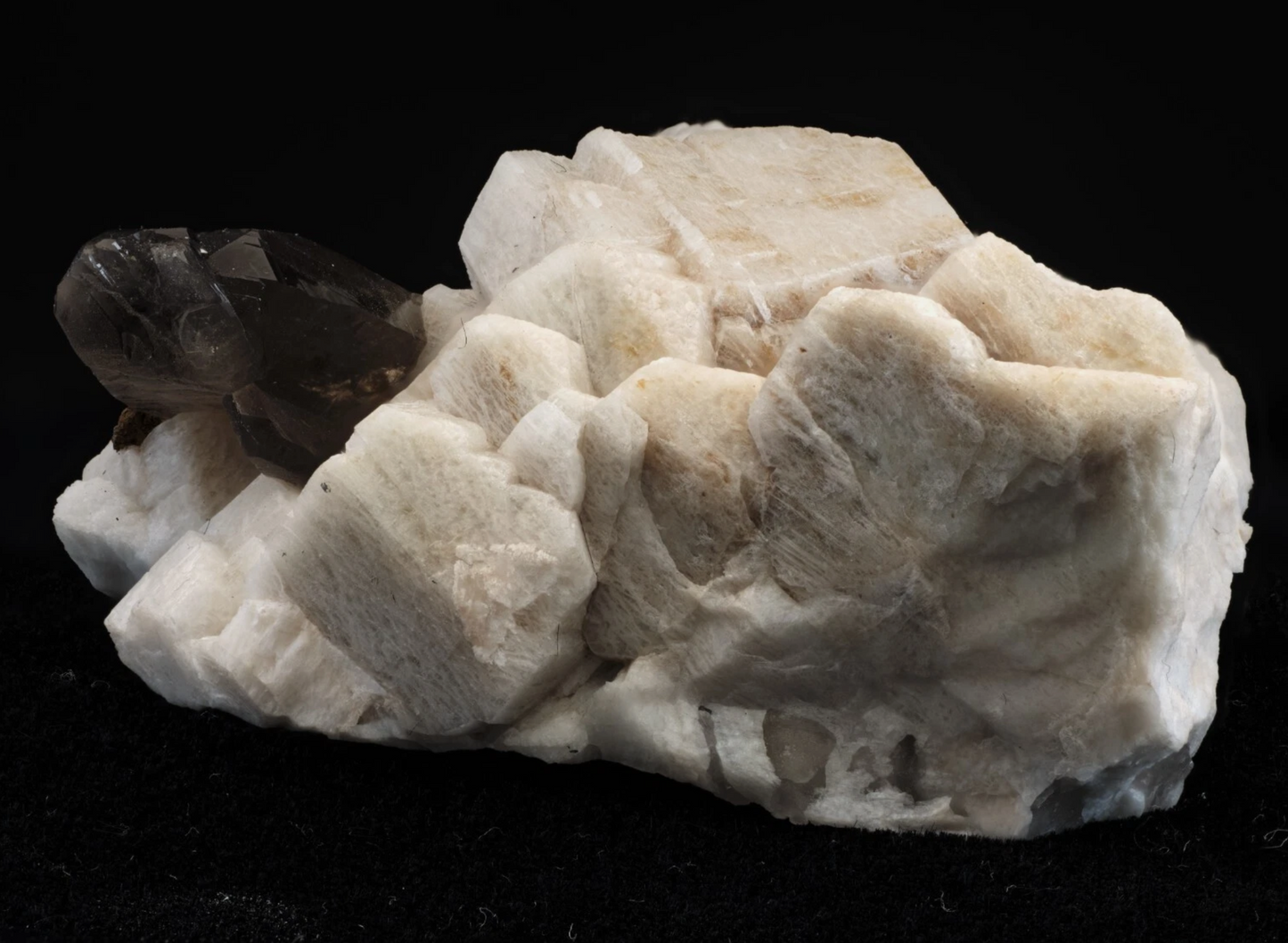 Smoky Quartz on Perthitic