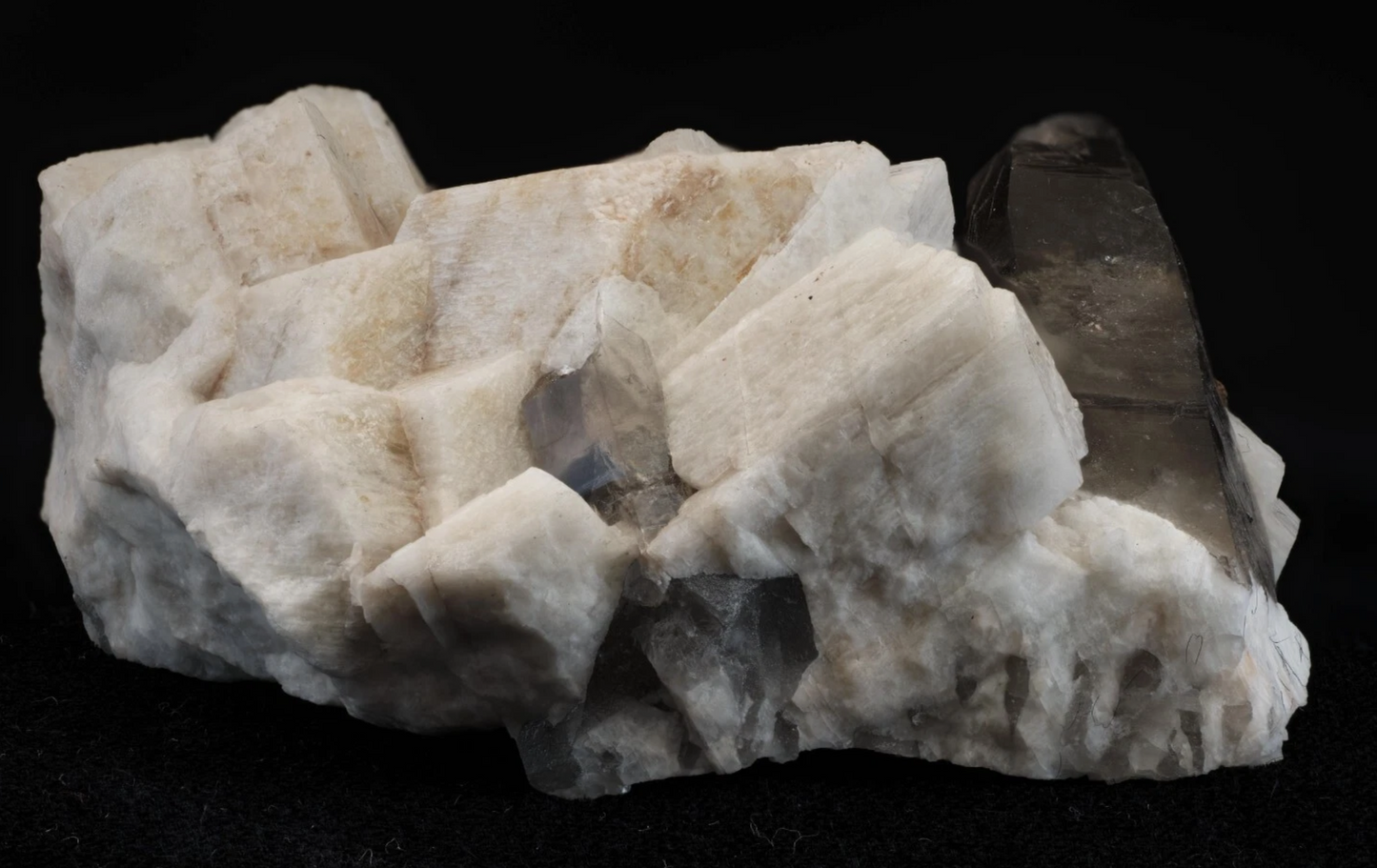 Smoky Quartz on Perthitic