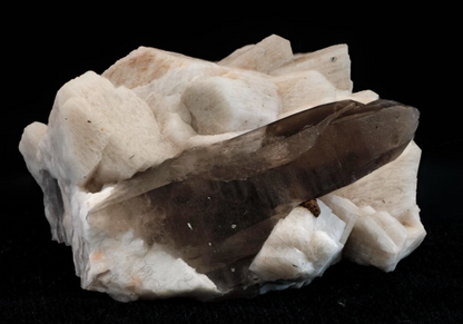 Smoky Quartz on Perthitic