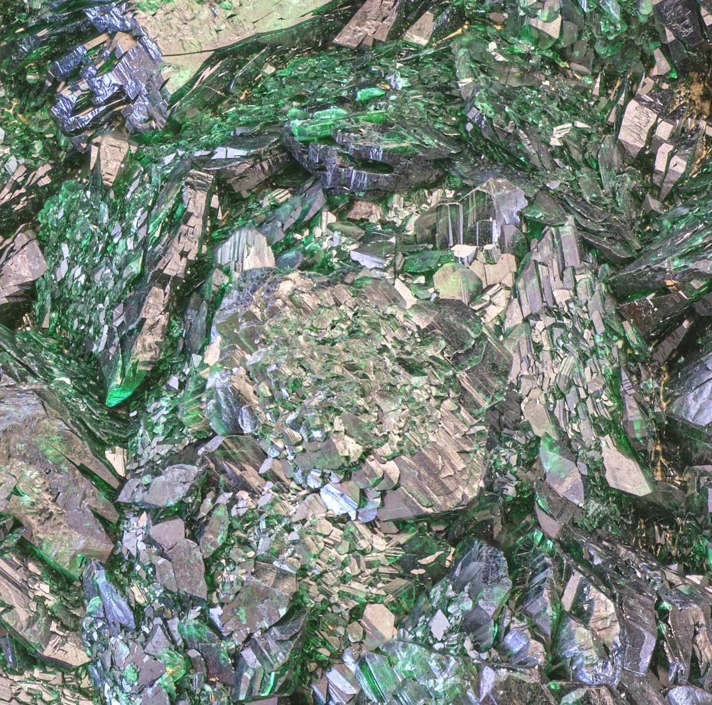 Malachite (Primary and as Ps. After Cuprite) and Chrysocolla