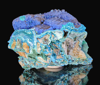 Cornetite with Chrysocolla and Malachite