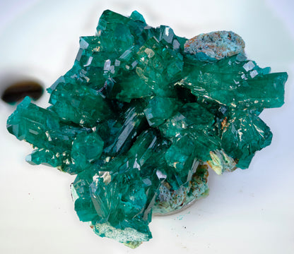 Dioptase with Plancheite