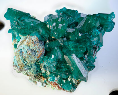 Dioptase with Plancheite