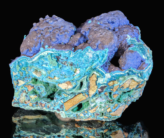 Cornetite with Chrysocolla and Malachite